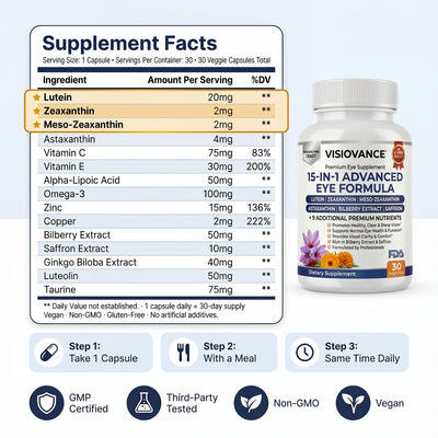VisioVance 15 in 1 Advanced Eye Formula